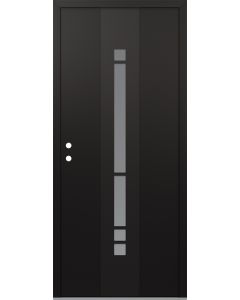 DIAMOND A3 36" X 96" BLACK/WHITE FROSTED GLASS PANEL BLACK RHI