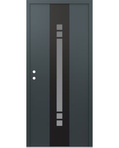 DIAMOND A4 36" X 80" ANTHRACITE/ANTHRACITE FROSTED GLASS PANEL BLACK RHI
