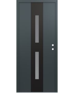 DIAMOND A6 36" X 80" ANTHRACITE/ANTHRACITE FROSTED GLASS PANEL BLACK LHI