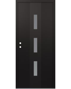 DIAMOND A7 36" X 96" BLACK/WHITE FROSTED GLASS PANEL BLACK RHI