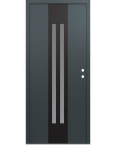 DIAMOND A8 36" X 96" ANTHRACITE/ANTHRACITE FROSTED GLASS PANEL BLACK LHI