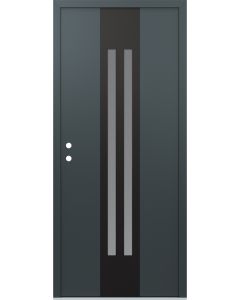 DIAMOND A8 36" X 96" ANTHRACITE/ANTHRACITE FROSTED GLASS PANEL BLACK RHI