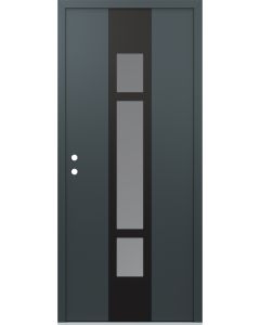 DIAMOND A9 36" X 80" ANTHRACITE/ANTHRACITE FROSTED GLASS PANEL BLACK RHI