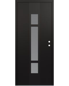 DIAMOND A9 36" X 80" BLACK/WHITE FROSTED GLASS PANEL BLACK LHI