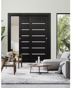 Alba Black Matte Bypass doors