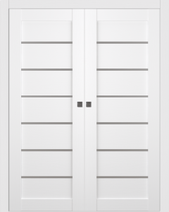 Alba Bianco Noble Double pocket doors