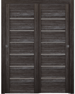 Alba Gray Oak Bypass doors