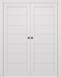 Alda Bianco Noble Double pocket doors