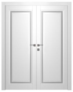 Aurum 1 Vetro Polar White Double doors