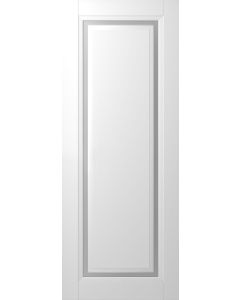DOOR SLAB AURUM 1 VETRO POLAR WHITE 18" X 80" X 1 3/4" TEMPERED FROSTED GLASS