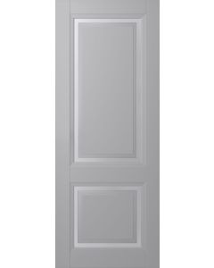 DOOR SLAB AURUM 2 VETRO LIGHT GREY 32" X 96" X 1 3/4" TEMPERED FROSTED GLASS