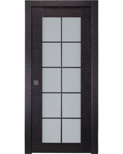 Avanti 10 Lite Vetro Black Apricot Pocket doors