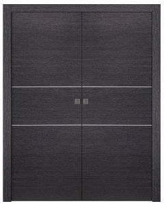 Avanti 2H Black Apricot Double pocket doors