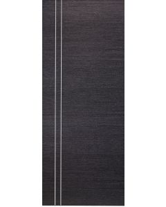 DOOR SLAB AVANTI 2V BLACK APRICOT 32" X 92 1/2" X 1 3/4" SOLID CORE
