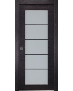 Avanti 5 Lite Vetro Black Apricot Pocket doors