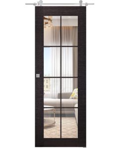 Avanti 8 Lite Clear Vetro Black Apricot Barn doors