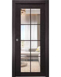 Avanti 8 Lite Clear Vetro Black Apricot Pocket doors