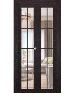 Avanti 8 Lite Clear Vetro Black Apricot Bi-folding doors