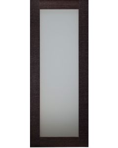 DOOR SLAB AVANTI 207 VETRO BLACK APRICOT 18" X 92 1/2" X 1 3/4" TEMPERED FROSTED GLASS
