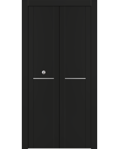 Avon 01 1H Black Matte Bi-folding doors