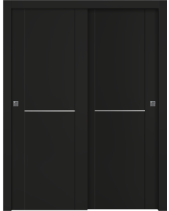 Avon 01 1H Black Matte Bypass doors