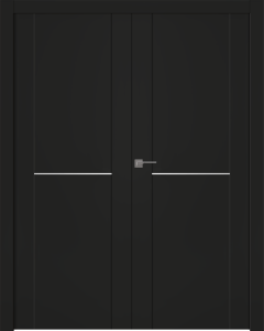 Avon 01 1H Black Matte Double doors