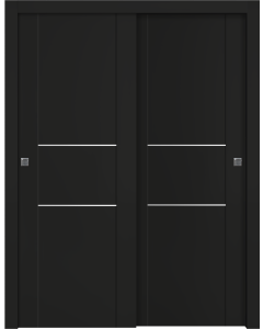 Avon 01 2H Black Matte Bypass doors