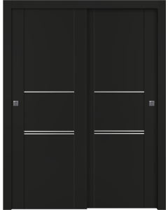 Avon 01 3H Black Matte Bypass doors