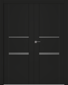 Avon 01 3H Black Matte Double doors