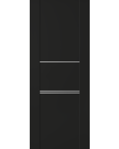 DOOR SLAB AVON 01 3H BLACK MATTE 36" X 84" X 1 3/4"