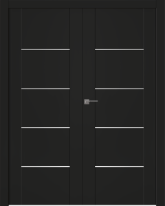Avon 01 4H Black Matte Double doors