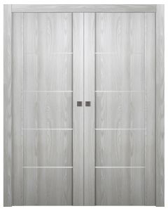 Avon 01 4H Ribeira Ash Double pocket doors
