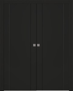 Avon 01 Black Matte Double pocket doors