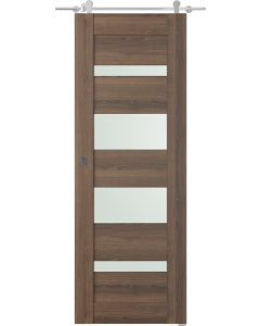 Avon 07-01 Vetro Pecan Nutwood Barn doors