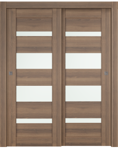 Avon 07-01 Vetro Pecan Nutwood Bypass doors