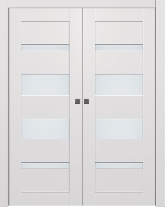 Avon 07-01 Vetro Snow White Double pocket doors