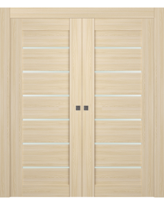Avon 07-02 Vetro Loire Ash Double pocket doors