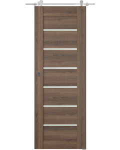 Avon 07-02 Vetro Pecan Nutwood Barn doors