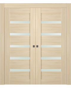 Avon 07-04 Vetro Loire Ash Double pocket doors