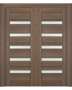 Avon 07-04 Vetro Pecan Nutwood Double pocket doors