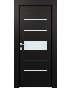 DOOR SLAB AVON 07-06 VETRO BLACK MATTE 32" X 80" X 1 3/4"