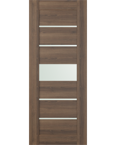DOOR SLAB AVON 07-06 VETRO PECAN NUTWOOD 18" X 80" X 1 3/4"
