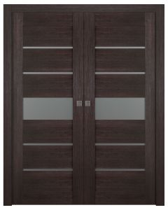 Avon 07-06 Vetro Veralinga Oak Double pocket doors