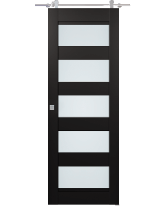 Avon 07-07 Vetro Black Matte Barn doors