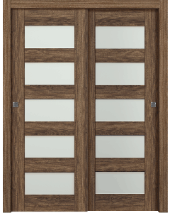 Avon 07-07 Vetro Pecan Nutwood Bypass doors
