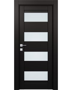DOOR SLAB AVON 07-08 VETRO BLACK MATTE 30" X 80" X 1 3/4"