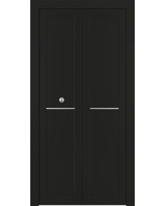 Avon 07 1H Black Matte Bi-folding doors