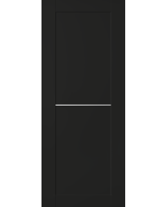 DOOR SLAB AVON 07 1H BLACK MATTE 18" X 80" X 1 3/4"