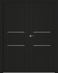 Avon 07 2H Black Matte Double doors