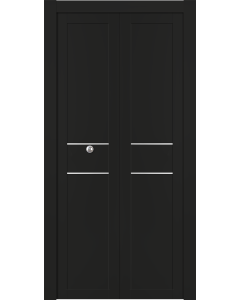 Avon 07 2Hn Black Matte Bi-folding doors